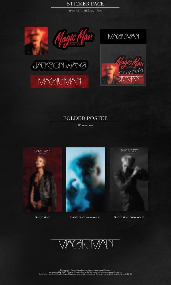 Album GOT7 Jackson Wang Magic Man 3 versions complètes-2