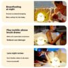 Veilleuse Canard Allayu Silicone Rechargeable Lumière Douce