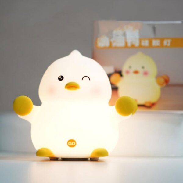 Veilleuse Canard budiniao Silicone Rechargeable Lumière-1
