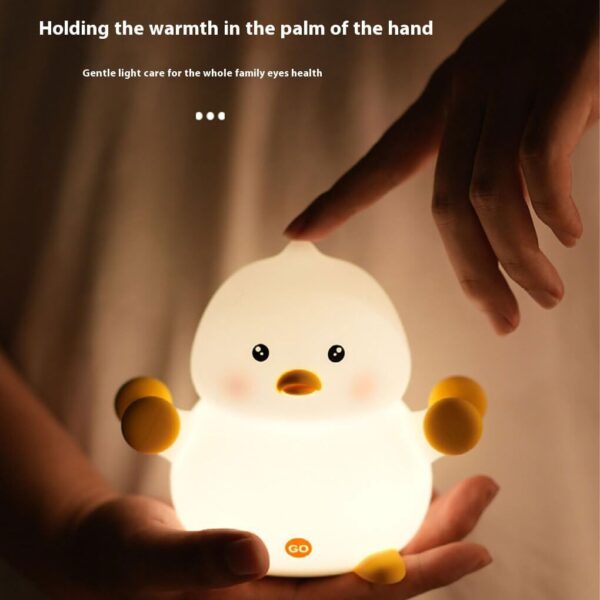 Veilleuse Canard budiniao Silicone Rechargeable Lumière-2
