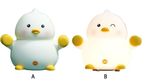 Veilleuse Canard budiniao Silicone Rechargeable Lumière-3