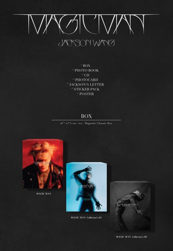 Album GOT7 JACKSON WANG MAGIC MAN Version Bleu-0