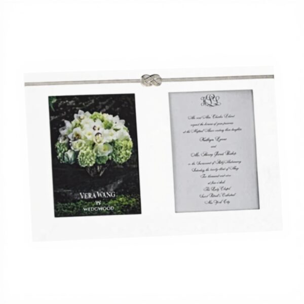 Invitation Wedgwood Vera Wang Infinity Cadre Argent Mariage
