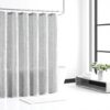 Rideau de douche Vera Wang gaufré gris lavable facile