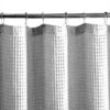 Rideau de douche Vera Wang gaufré gris lavable facile