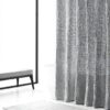 Rideau de douche Vera Wang gaufré gris lavable facile