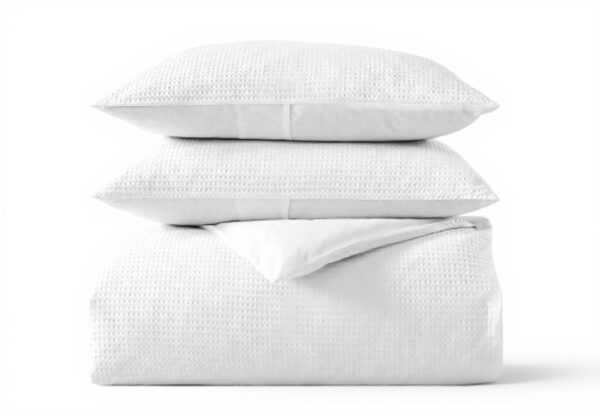 Parure de lit Vera Wang coton confortable 3 pièces blanc