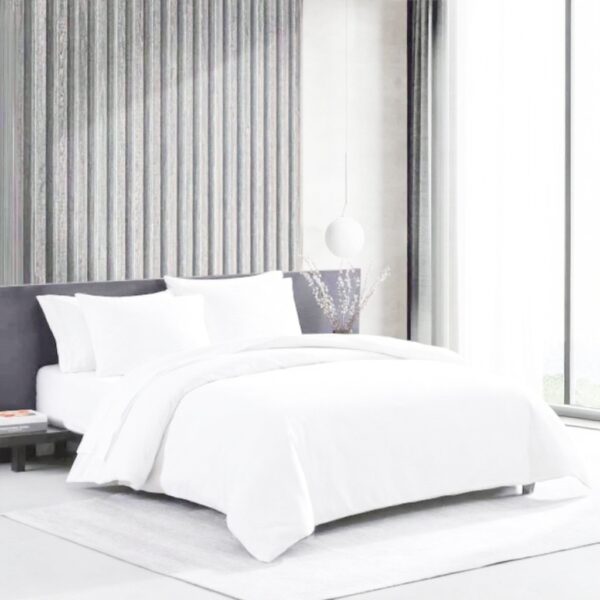 Parure de lit Vera Wang coton confortable 3 pièces blanc