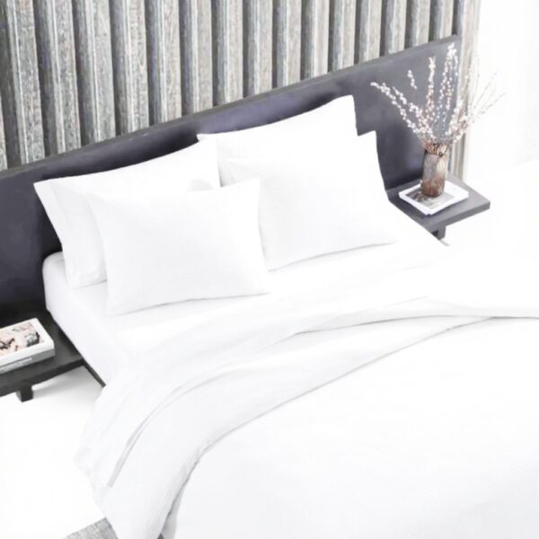 Parure de lit Vera Wang coton confortable 3 pièces blanc