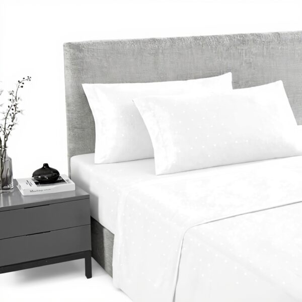 Parure de lit Vera Wang satin coton 800 fils rose King