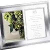 Cadre photo Vera Wang Wedgwood argent double passe-partout
