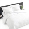 Parure de lit Vera Wang Coton Luxe Blanc Grand lit