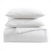 Parure de lit Vera Wang Coton Luxe Blanc Grand lit