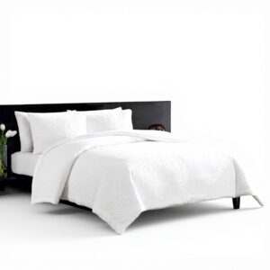 Parure de lit Vera Wang Coton Luxe Blanc Grand lit