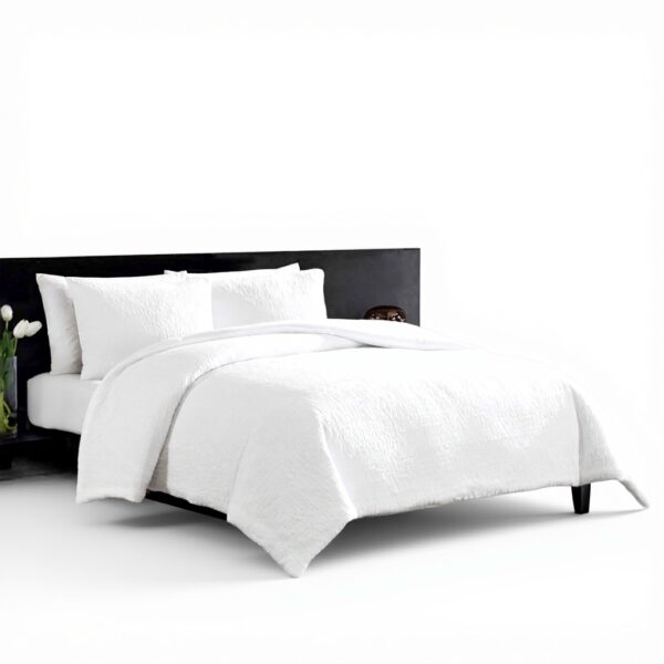 Parure de lit Vera Wang Coton Luxe Blanc Grand lit