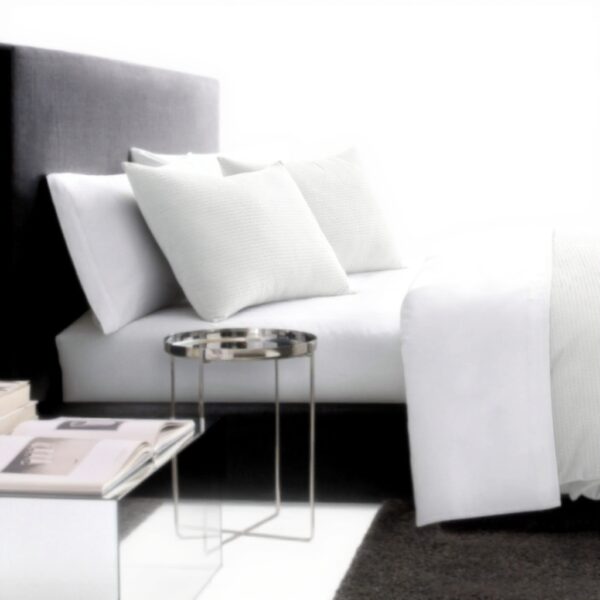 Parure de lit Vera Wang coton luxe gris clair de lune grand