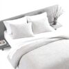 Parure de lit Vera Wang coton luxe gris clair de lune grand