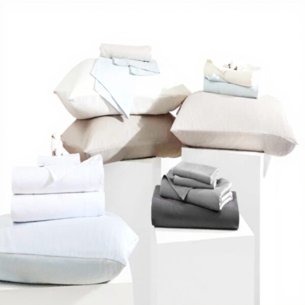 Parure de lit Vera Wang Satin Coton 800 fils Grand lit