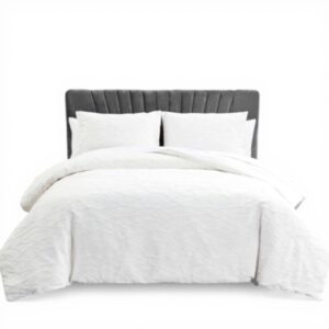 Parure de lit King Size Vera Wang Blanc coton fermeture