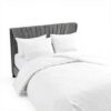 Parure de lit King Size Vera Wang Blanc coton fermeture