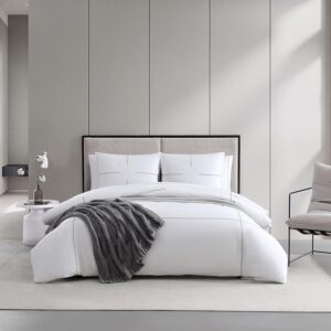 Parure de lit King Size Vera Wang Coton réversible Zigzag-0