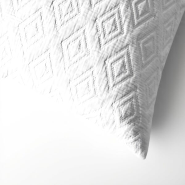 Vera Wang Housse de Couette Reversible Coton Queen Blanc