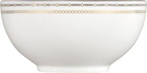 Saladier Wedgwood Vera Wang porcelaine or 25 cm-0