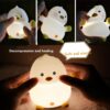 Veilleuse canard silicone Zanthicia lumière chaude nuit-1