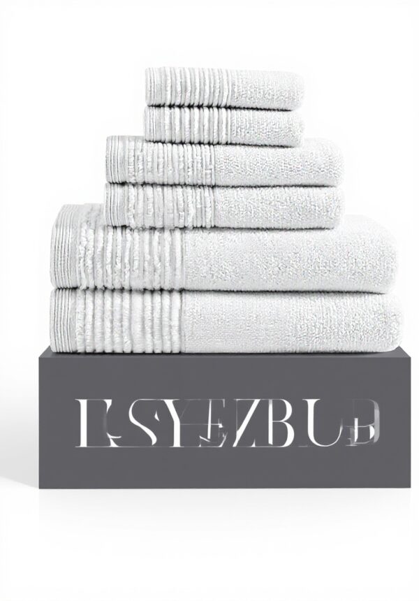 Ensemble serviettes Vera Wang coton doux absorbant gris