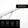 Vera Wang Couverture coton poids moyen blanc côtelé literie