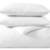 Housse de couette Vera Wang King Coton Respirant Blanc
