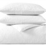 Housse de couette Vera Wang King Coton Respirant Blanc