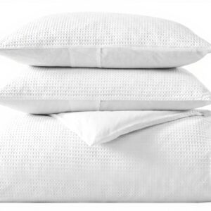 Housse de couette Vera Wang King Coton Respirant Blanc