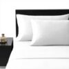 Parure lit Vera Wang Satin coton 320 fils King Size Prune