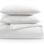 Parure de lit Vera Wang coton blanc très grand lit