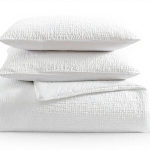 Parure de lit Vera Wang coton blanc très grand lit