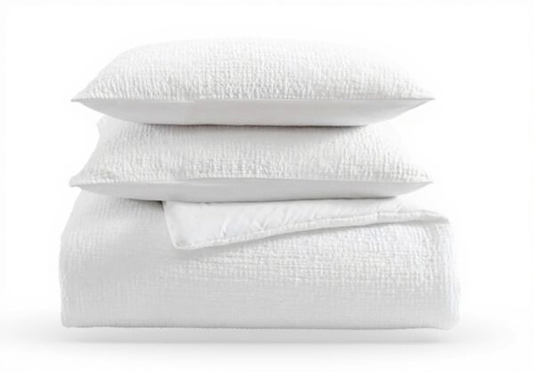 Parure de lit Vera Wang coton blanc très grand lit