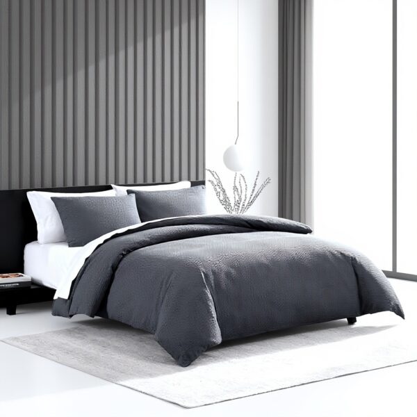 Parure de lit Vera Wang Coton Luxe King Size Midnight