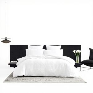 Parure de lit Queen Size Vera Wang Coton Luxe Fermeture