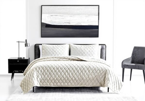 Parure de lit Vera Wang velours doux réversible grand lit