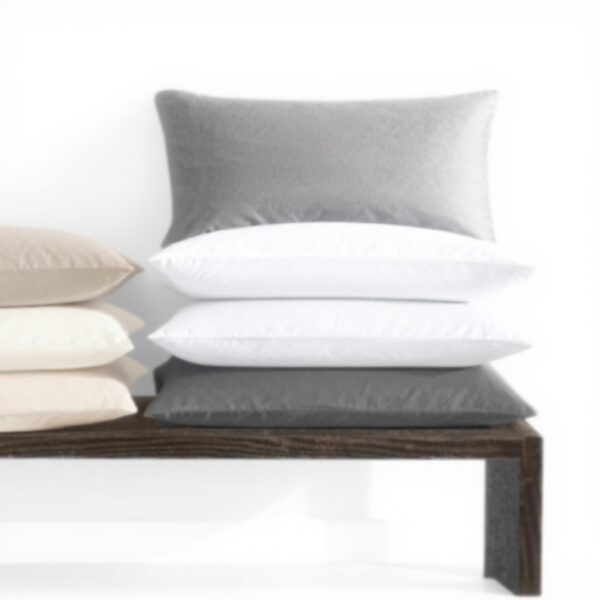 Taies doreiller Vera Wang Satin Ivoire 800 fils